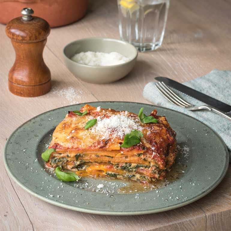Pompoenlasagne